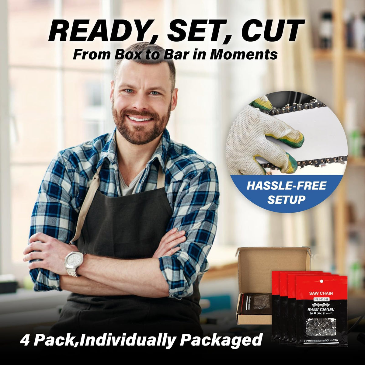 RAINHOL individually sealed packaging preserves chain readiness