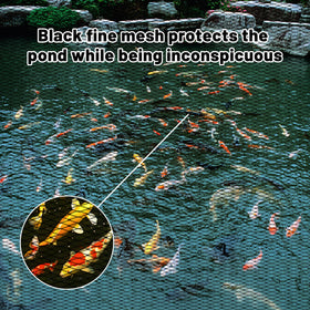 Rainleaf multipurpose pond netting can be cut to fit any pond shape.