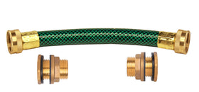 RainPal RBL020 kit shows brass bulkhead fittings for durable rain barrel connections.