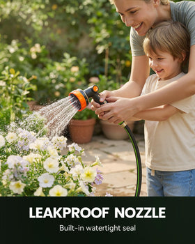 RAINPOINT 10-pattern dial demonstrating versatile spray options for car wash and garden care.