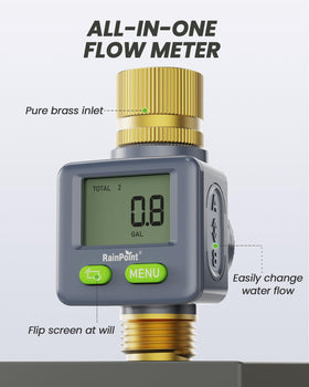 Rainpoint 180 flip screen for quick readings from any angle.