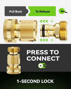 RainPoint 600 PSI-rated brass connectors withstand high pressure for reliable irrigation
