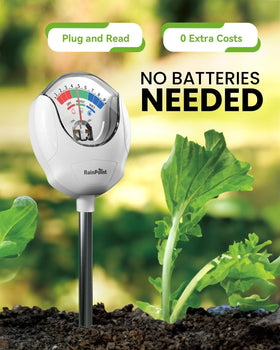 RainPoint aluminum scale dial stays clear and durable for long-term use.