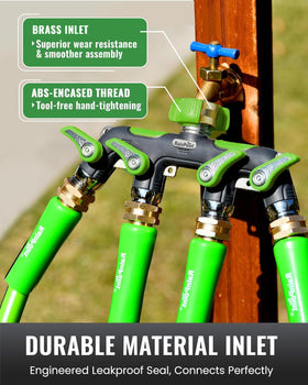 RAINPOINT brass-swivel-connection enables tool-free installation and reliable seal.