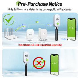 RAINPOINT capacitive probe close-up highlights rust-resistant durability for reliable readings.