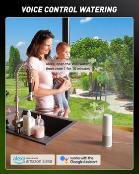 RAINPOINT durable brass components resist heat and sun exposure.