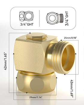 RAINPOINT solid-brass construction resists rust for outdoor longevity.