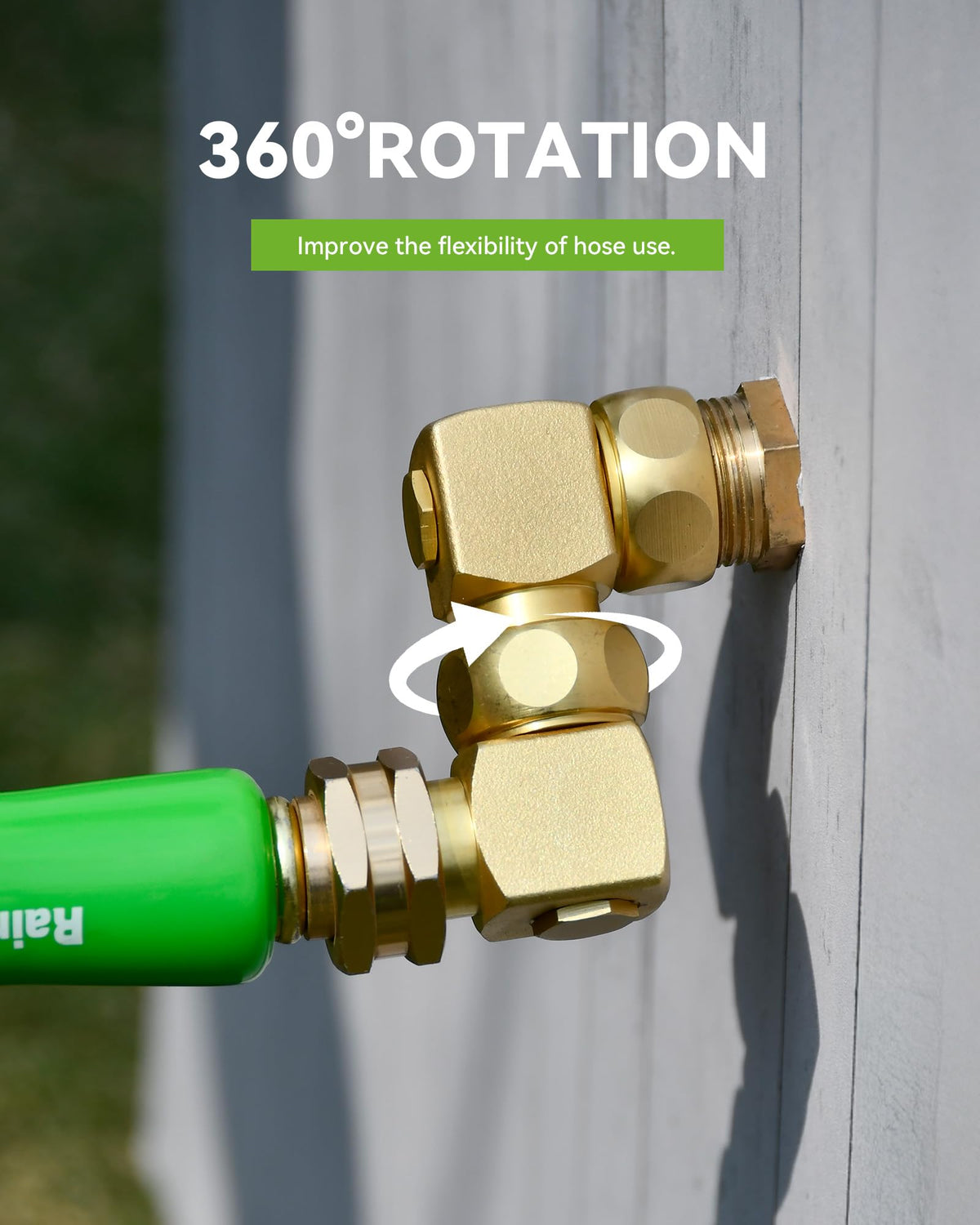 RAINPOINT elbow installs by hand without tools for quick, frustration-free setup.