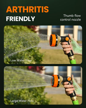 RAINPOINT ergonomic handle with TPR grip reduces fatigue during long watering sessions.