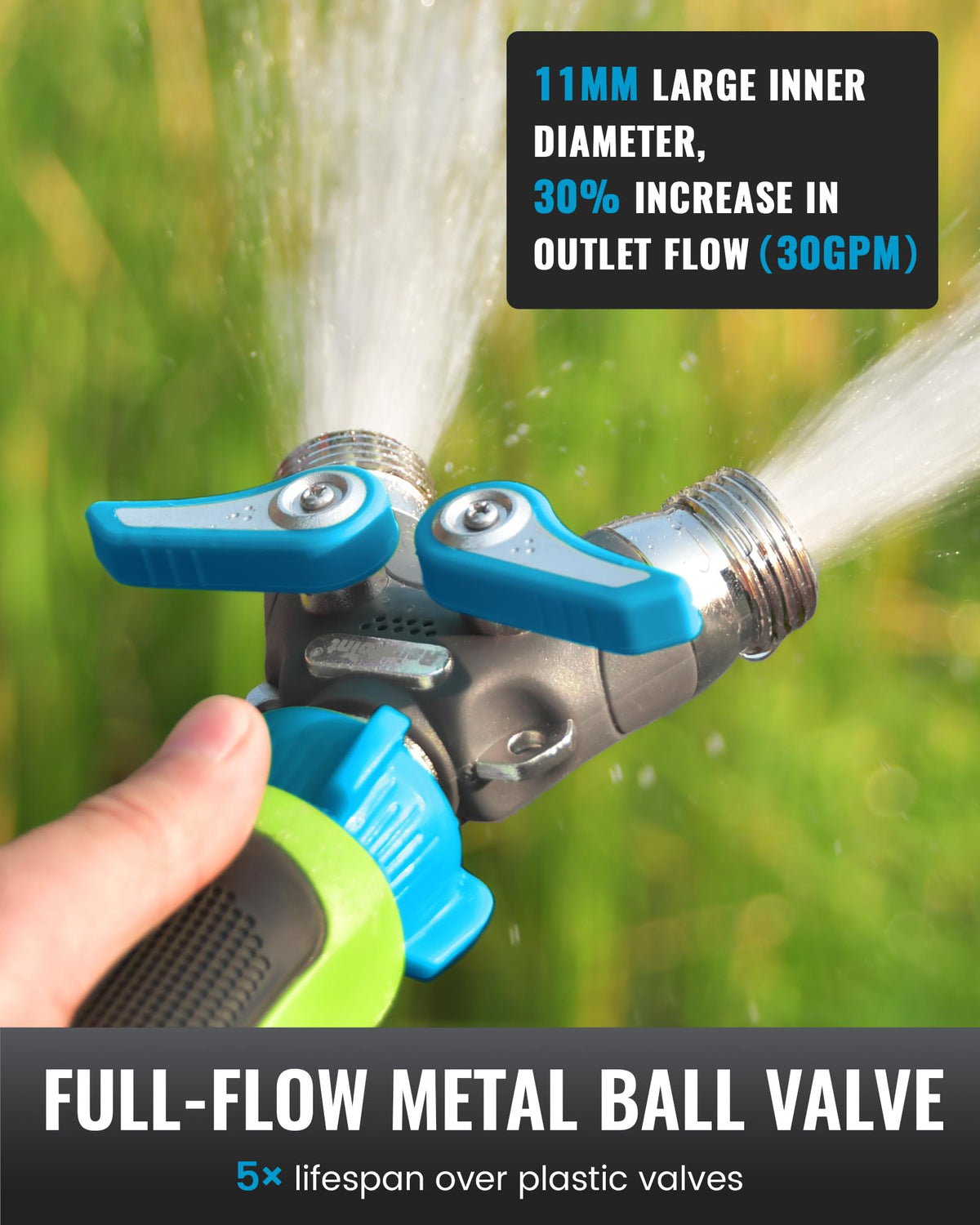 Full-flow design preserves pressure with minimal loss
