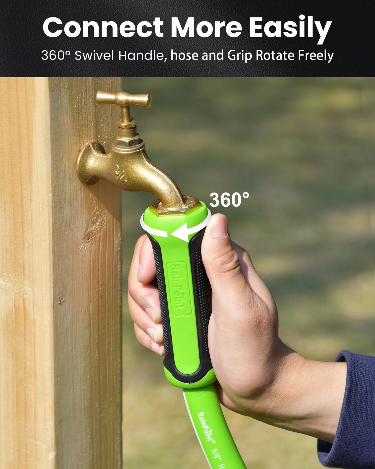 RainPoint 25ft hose remains flexible in extreme cold and heat