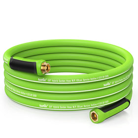 RainPoint garden hose 25ft flexible hybrid rubber for easy watering