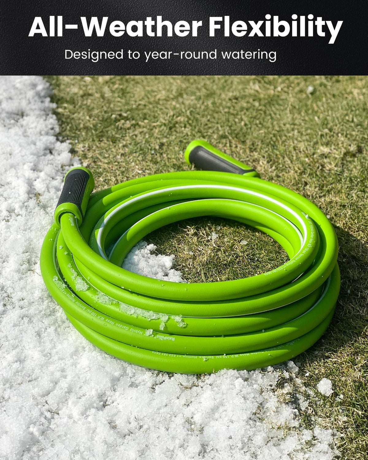 RainPoint 25ft lightweight hose is easy to coil after use