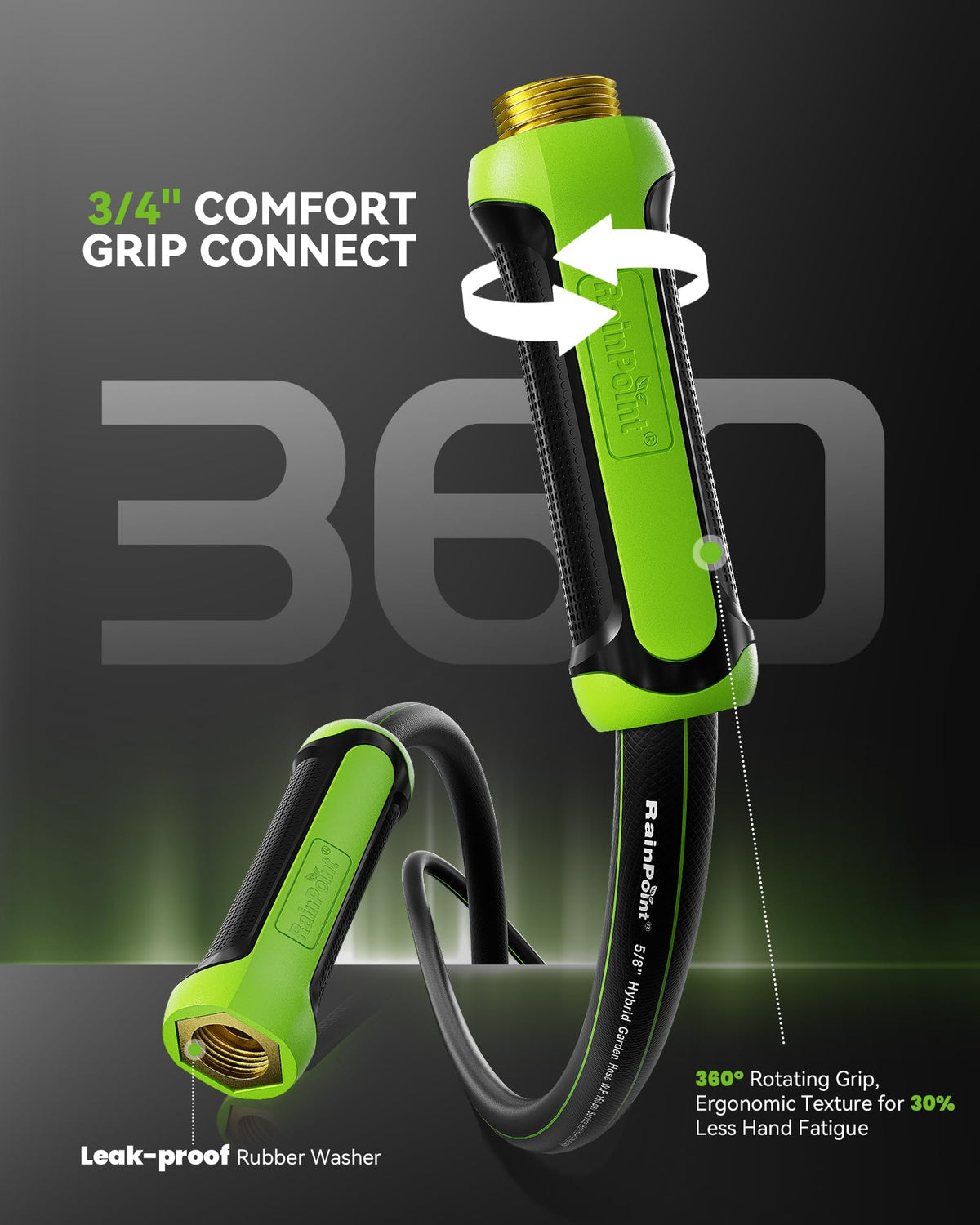 RainPoint 4-layer hybrid hose delivers durable performance under tough conditions.