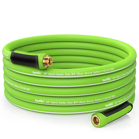 RAINPOINT Garden Hose 50ft, coiled neatly for storage and ready watering.