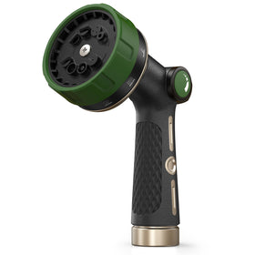 Rainpoint garden hose nozzle 100% metal for durability during outdoor watering.