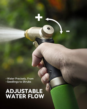 RAINPOINT garden hose nozzle durable metal construction promises long-lasting performance.