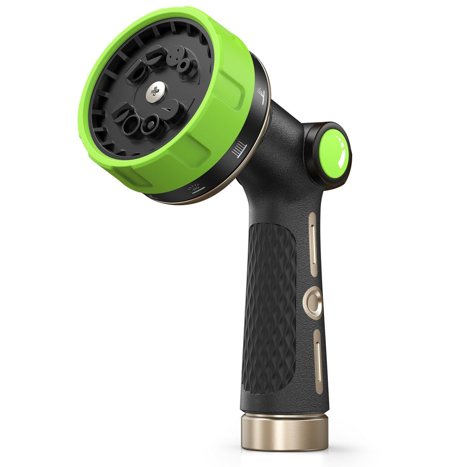 RAINPOINT garden hose nozzle heavy duty with zinc alloy body for durability