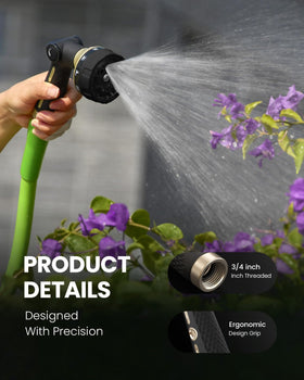 RAINPOINT nozzle in use watering a lawn