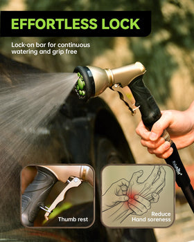 RAINPOINT nozzle nine-pattern dial enabling versatile watering options