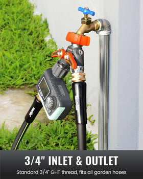 RainPoint Garden Hose Splitter delivers up to 30 GPM at 200 PSI.
