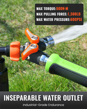 RainPoint Garden Hose Splitter leak-proof threads prevent drips during use.