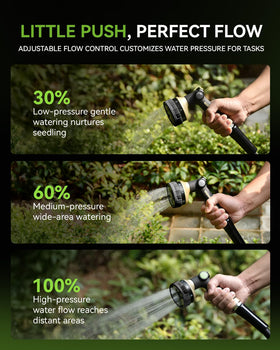 RainPoint hose sprayer flow-control dial provides precise output.