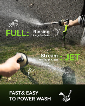 RainPoint hose sprayer stainless panel adds lasting durability.