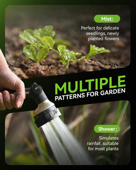 RainPoint hose sprayer zinc-alloy body resists rust and wear.