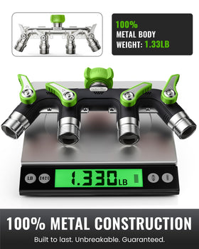 RAINPOINT independent-control-valves enable simultaneous watering for lawn, garden, and patio.