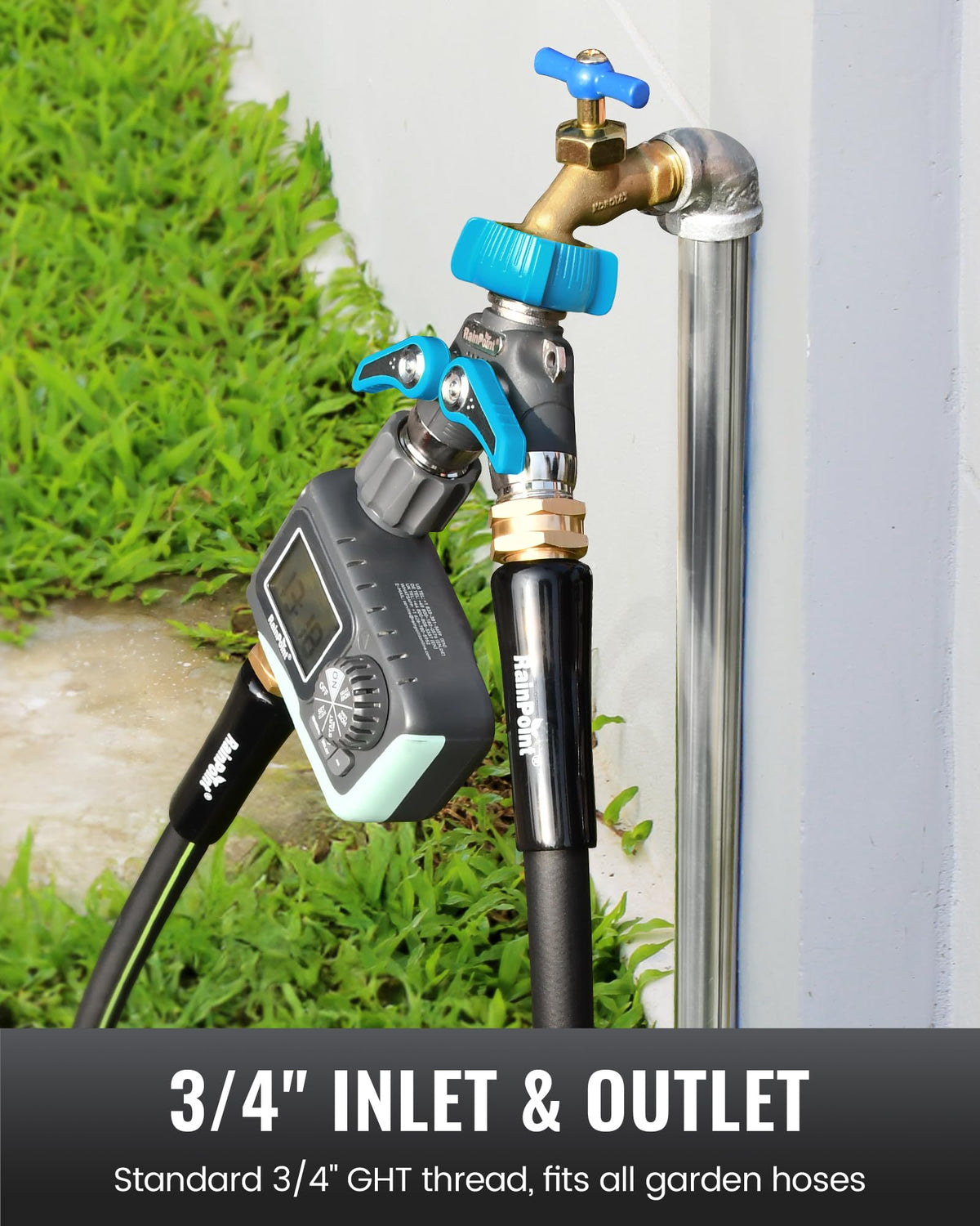 Precision 3/4-inch threads reduce leaks during installation