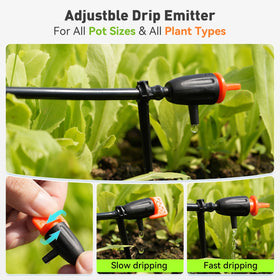 Rainpoint low-water auto shut-off indicator helps protect plants.