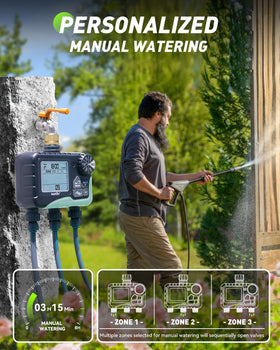 RAINPOINT manual watering option to address quick needs