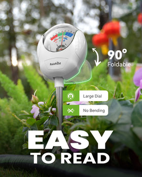 RainPoint no-battery-needed meter reads quickly without power.