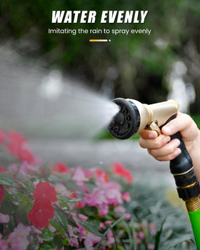 RAINPOINT 9-pattern nozzle in action delivers adjustable control for tasks.
