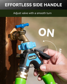 RAINPOINT outdoor spigot with 3/4 inch GHT threads for broad compatibility
