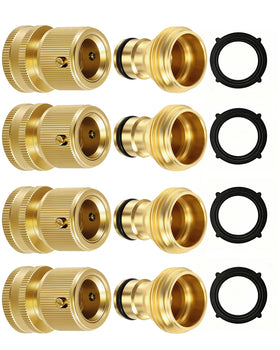 RainPoint brass quick-connect close-up highlighting durable connectors for leak-free watering.