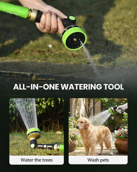 RAINPOINT shower mode delivers even watering for flowers and beds