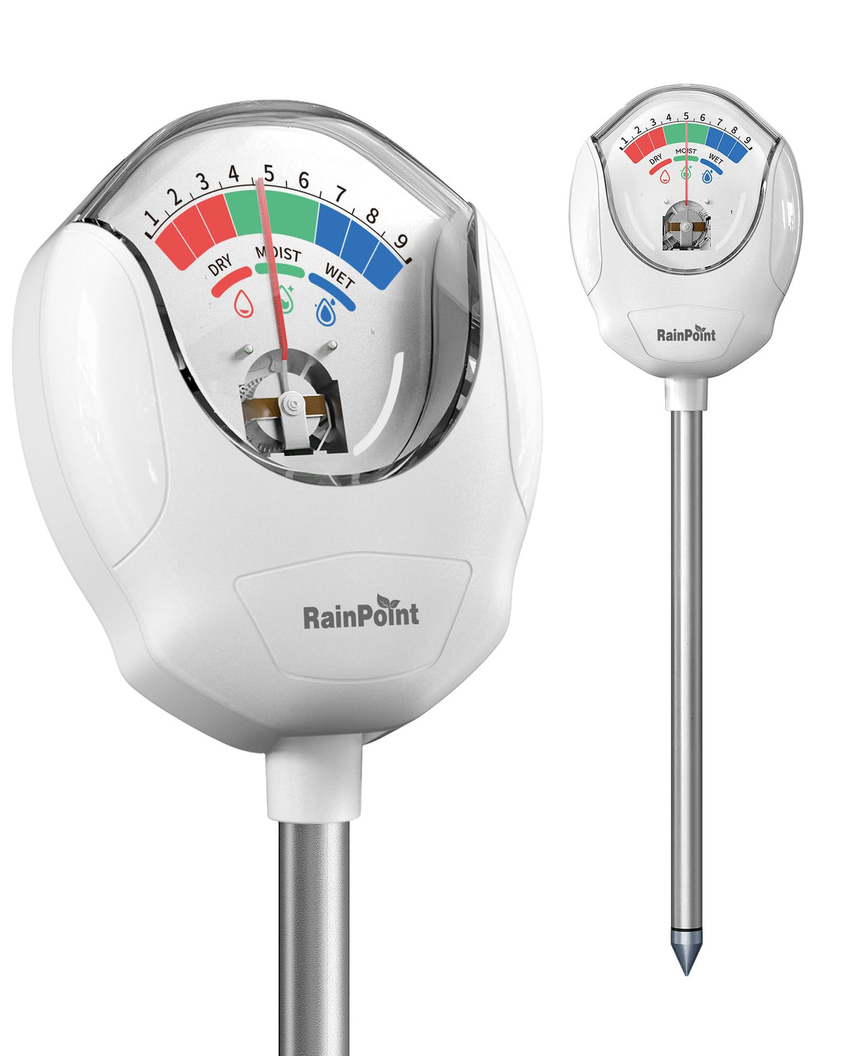 RainPoint soil moisture meter probe provides precise readings for healthy plants.