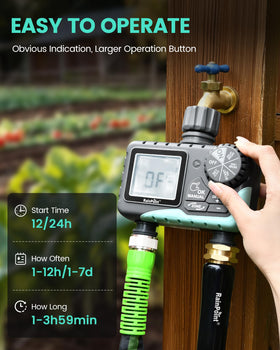 RAINPOINT rain-delay feature helps adapt to unexpected weather.