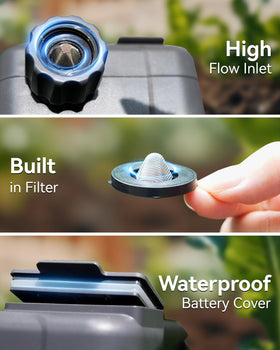 Rainpoint Sprinkler Timer standard 3-4 connector fits most hoses.