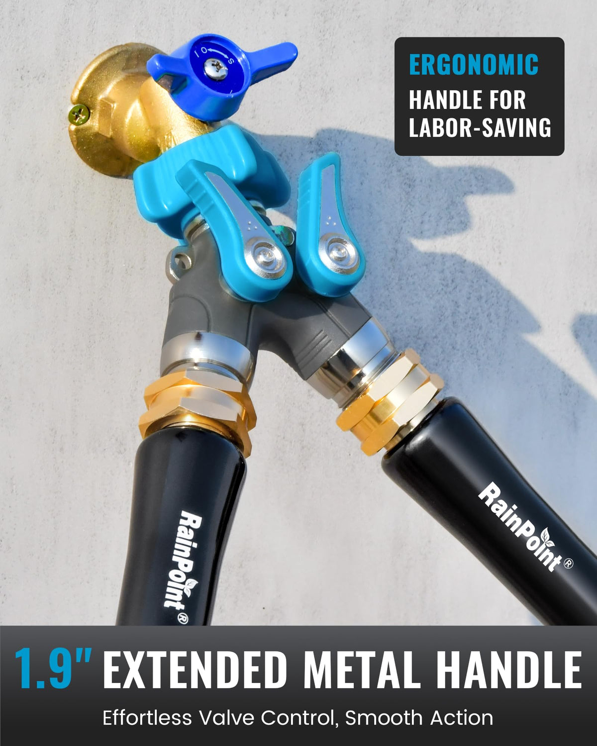 Stainless steel ball valve close-up shows smooth operation