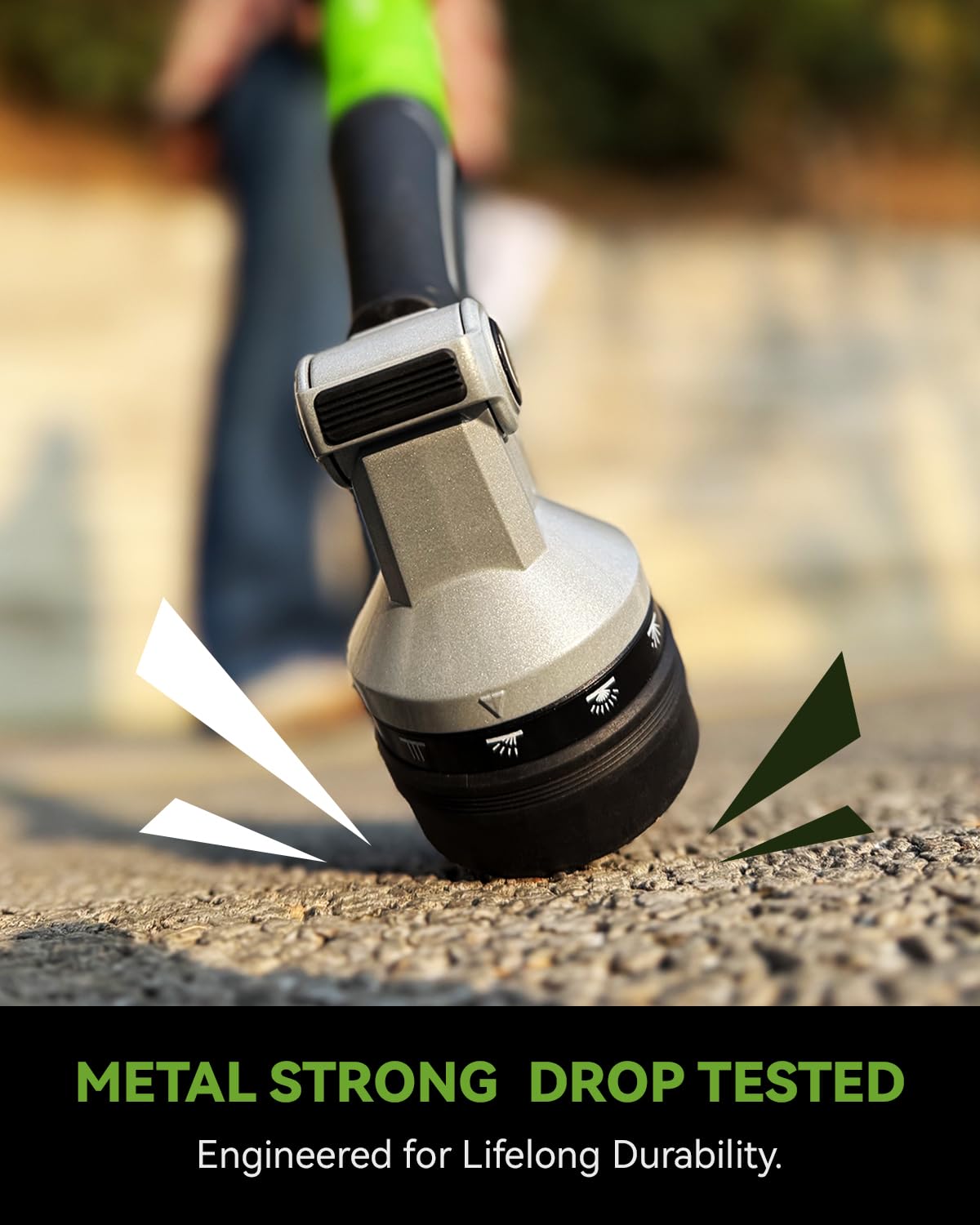 RAINPOINT nozzle thumb flow control enables one-handed adjustments.