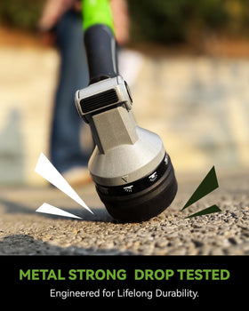 RAINPOINT nozzle thumb flow control enables one-handed adjustments.