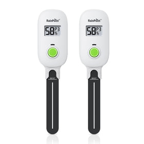 RAINPOINT two-pack smart soil moisture meters provide precise watering guidance.
