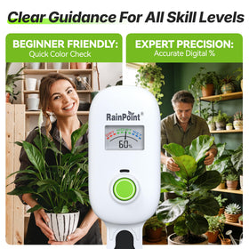 RAINPOINT Visual Gauge meter app display indicating remote monitoring with hub
