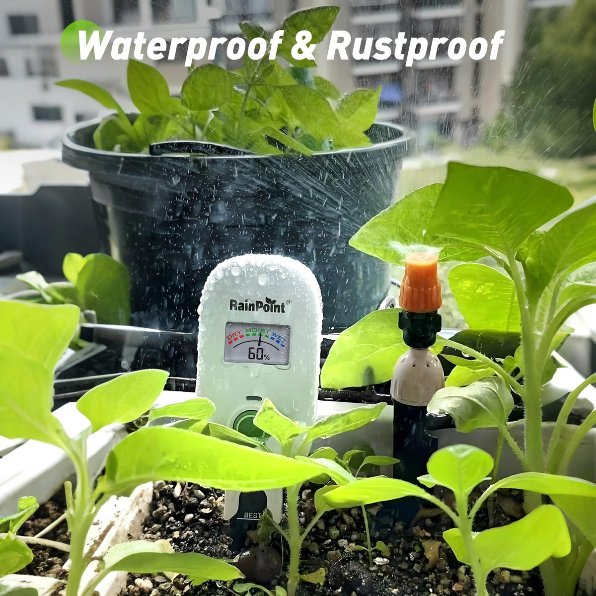 RAINPOINT Visual Gauge meter indoor-use ideal for potted plants