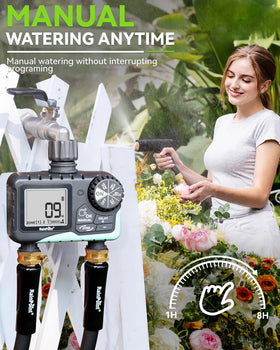 RAINPOINT 360-rotation-assembly enables quick, tool-free faucet installation.