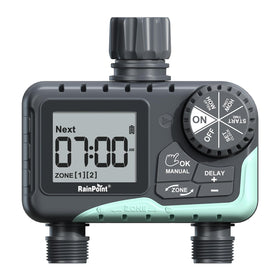 RAINPOINT water timer Zone 1 setup enables precise irrigation and easy scheduling.