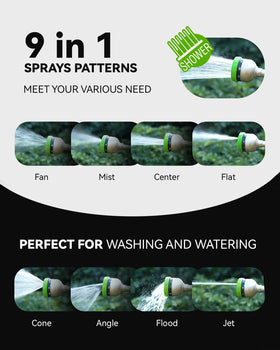 RAINPOINT watering wand 3-4inch nh-thread fits standard hoses leak-free.
